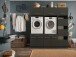 Waschmaschinenumbauschrank >LAUNDREEZY< in anthrazit - 185x200x67,5 (BxHxT)