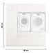 Waschmaschinenumbauschrank >LAUNDREEZY< in anthrazit - 185x200x67,5 (BxHxT)