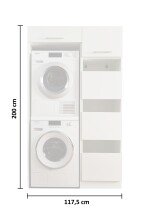 Waschmaschinenumbauschrank >LAUNDREEZY< in...