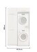 Waschmaschinenumbauschrank >LAUNDREEZY< in anthrazit - 117,5x200x67,5 (BxHxT)