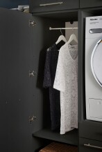 Waschmaschinenumbauschrank >LAUNDREEZY< in anthrazit - 167,5x200x67,5 (BxHxT)