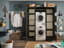 Waschmaschinenumbauschrank >LAUNDREEZY< in...