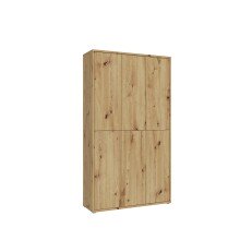 Schuhschrank >Alanna< in Artisan Eiche Dekor - 109,2x191,9x34,9cm (BxHxT)