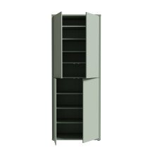Schuhschrank >Alanna< in Salbei - 74,5x191,9x34,9cm (BxHxT)