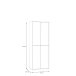 Schuhschrank >Alanna< in Salbei - 74,5x191,9x34,9cm (BxHxT)