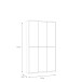 Schuhschrank >Alanna< in Secret grey - 109,2x191,9x34,9cm (BxHxT)