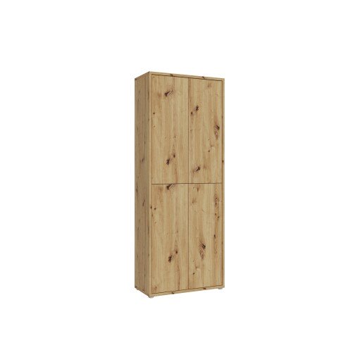 Schuhschrank >Alanna< in Artisan Eiche Dekor - 74,5x191,9x34,9cm (BxHxT)