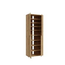 Schuhschrank >Alanna< in Artisan Eiche Dekor - 74,5x191,9x34,9cm (BxHxT)