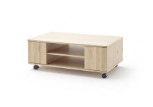 Couchtisch >BUFFALO< in Asteiche Bianco aus Echtholzfurnier - 115x70x44 (LxBxH)