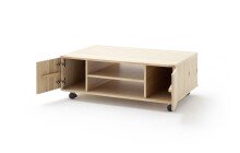 Couchtisch >BUFFALO< in Asteiche Bianco aus Echtholzfurnier - 115x70x44 (LxBxH)