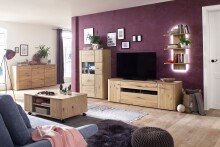 Couchtisch >BUFFALO< in Asteiche Bianco aus Echtholzfurnier - 115x70x44 (LxBxH)