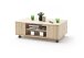 Couchtisch >BUFFALO< in Asteiche Bianco aus Echtholzfurnier - 115x70x44 (LxBxH)