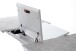 Esstisch >ACTOR< in MDF matt weiß lackiert / Keramik - 160x90x76x3 (LxBxHxT)