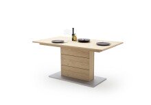 Esstisch >BUFFALO< in Asteiche Bianco - 160x90x78...