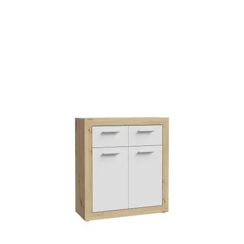 Kommode >La Serena< in Artisan Eiche - 83,2x91,5x34cm (BxHxT)