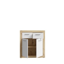 Kommode >La Serena< in Artisan Eiche - 83,2x91,5x34cm (BxHxT)