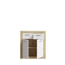 Kommode >La Serena< in Artisan Eiche - 83,2x91,5x34cm (BxHxT)