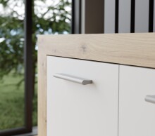 Kommode >La Serena< in Artisan Eiche - 83,2x91,5x34cm (BxHxT)