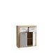 Kommode >La Serena< in Artisan Eiche - 83,2x91,5x34cm (BxHxT)