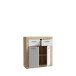 Kommode >La Serena< in Artisan Eiche - 83,2x91,5x34cm (BxHxT)