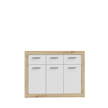 Kommode >La Serena< in Artisan Eiche - 117,9x91,5x34cm (BxHxT)