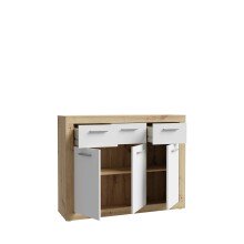 Kommode >La Serena< in Artisan Eiche - 117,9x91,5x34cm (BxHxT)