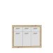 Kommode >La Serena< in Artisan Eiche - 117,9x91,5x34cm (BxHxT)