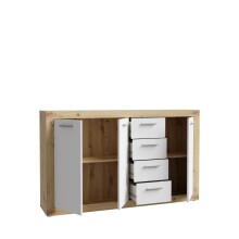 Kommode >La Serena< in Artisan Eiche - 152,6x91,5x34cm (BxHxT)