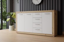 Kommode >La Serena< in Artisan Eiche - 152,6x91,5x34cm (BxHxT)