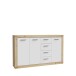 Kommode >La Serena< in Artisan Eiche - 152,6x91,5x34cm (BxHxT)