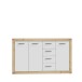 Kommode >La Serena< in Artisan Eiche - 152,6x91,5x34cm (BxHxT)