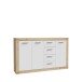 Kommode >La Serena< in Artisan Eiche - 152,6x91,5x34cm (BxHxT)