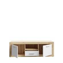 Lowboard >La Serena< in Artisan Eiche - 147,8x49,9x41cm (BxHxT)