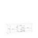 Lowboard >La Serena< in Artisan Eiche - 147,8x49,9x41cm (BxHxT)