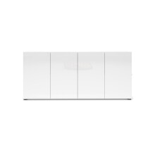 Sideboard >Mister< in weiss, Lack Hochglanz - 180x80x38cm (BxHxT)
