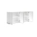 Sideboard >Mister< in weiss, Lack Hochglanz - 180x80x38cm (BxHxT)
