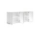 Sideboard >Mister< in weiss, Lack Hochglanz - 180x80x38cm (BxHxT)