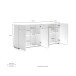 Sideboard >Mister< in weiss, Lack Hochglanz - 180x80x38cm (BxHxT)