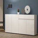 Sideboard >Mister< in weiss, Lack Hochglanz -...