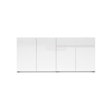 Sideboard >Mister< in weiss, Lack Hochglanz - 180x80x38cm (BxHxT)