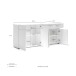 Sideboard >Mister< in weiss, Lack Hochglanz - 180x80x38cm (BxHxT)