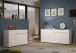 Sideboard >Mister< in weiss, Lack Hochglanz - 180x80x38cm (BxHxT)