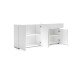 Sideboard >Mister< in weiss, Lack Hochglanz - 180x80x38cm (BxHxT)