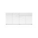 Sideboard >Mister< in weiss, Lack Hochglanz - 180x80x38cm (BxHxT)