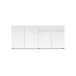 Sideboard >Mister< in weiss, Lack Hochglanz - 180x80x38cm (BxHxT)