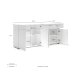 Sideboard >Mister< in weiss, Lack Hochglanz - 180x80x38cm (BxHxT)