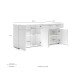 Sideboard >Mister< in weiss, Lack Hochglanz - 180x80x38cm (BxHxT)