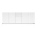 Sideboard >Mister< in weiss, Lack Hochglanz - 225x80x38cm (BxHxT)