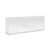 Sideboard >Mister< in weiss, Lack Hochglanz - 225x80x38cm (BxHxT)