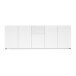 Sideboard >Mister< in weiss, Lack Hochglanz - 225x80x38cm (BxHxT)